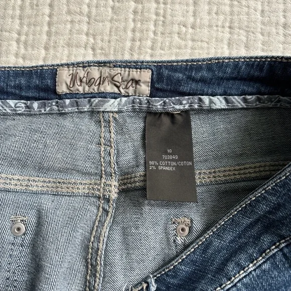 vintage y2k jorts with embroidered pocket designs - Picture 5 of 5